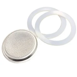 Discount ACCESSOIRES 2 joints + filtre rechange pour cafetière italienne 6 tasses Cafetière Italienne