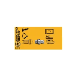 Outlet Adaptateur F FEMELLE / 9,52 FEMELLE Câble Tv Et Fiches Coaxiales