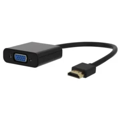 Best Adaptateur HDMI Mâle vers VGA Femelle avec Sortie Audio Jack – Full HD 1080p Connectique Informatique