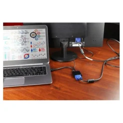 Best Adaptateur HDMI Mâle vers VGA Femelle avec Sortie Audio Jack – Full HD 1080p Connectique Informatique
