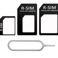 New Adaptateur nano-micro-stand.SIM+PIN pour iPhone 4/4S/5 Accessoires Téléphone