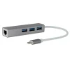 Adaptateur USB-C vers 3 ports USB 3.0 + RJ45 Connectique Informatique