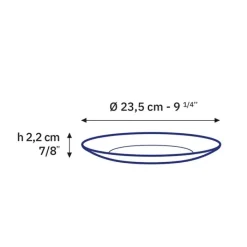 New Assiette Lys marine 23cm Vaisselle, Linge De Table
