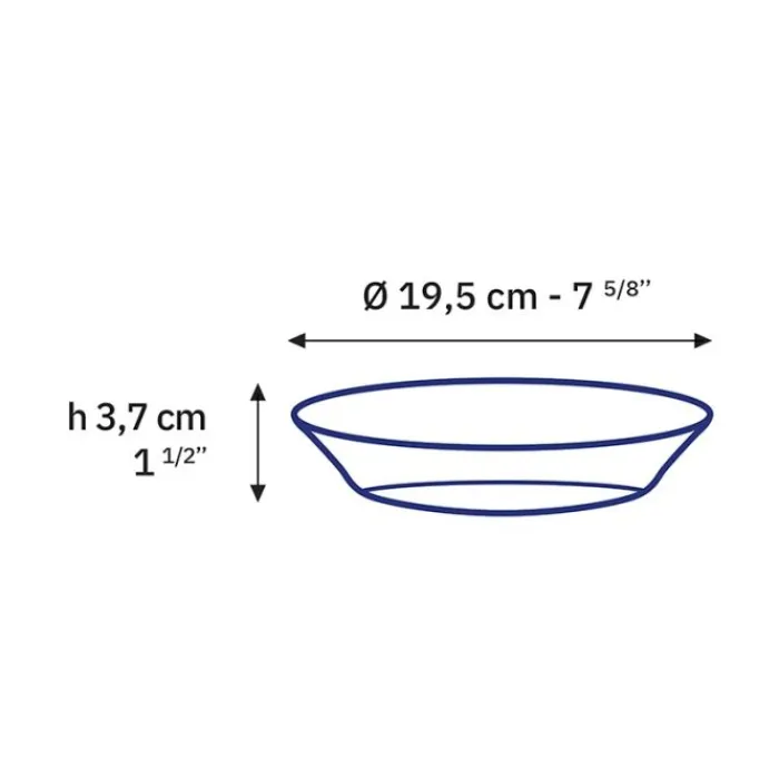 Clearance Assiette Lys saphir coupelle diamètre 19.5 cm Vaisselle, Linge De Table