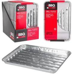 Hot Barquettes aluminium pour barbecue X 4 pièces Ustensiles Barbecue, Sac À Charbon