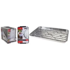 Barquettes aluminium x 4 pièces Ustensiles Barbecue, Sac À Charbon