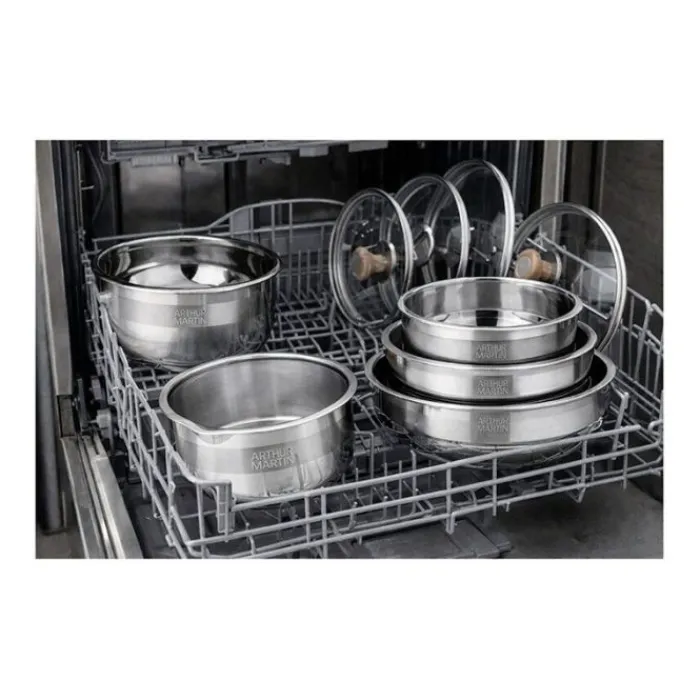 Hot Batterie 10 pièces inox Batterie De Cuisson