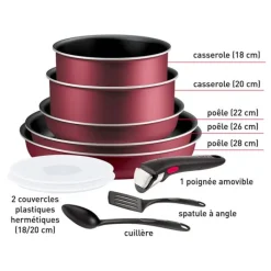 Batterie de cuisine 10 pièces INGENIO simply cook Batterie De Cuisson