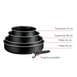 New Batterie de cuisine Ingenio generous cook 5 pièces Batterie De Cuisson