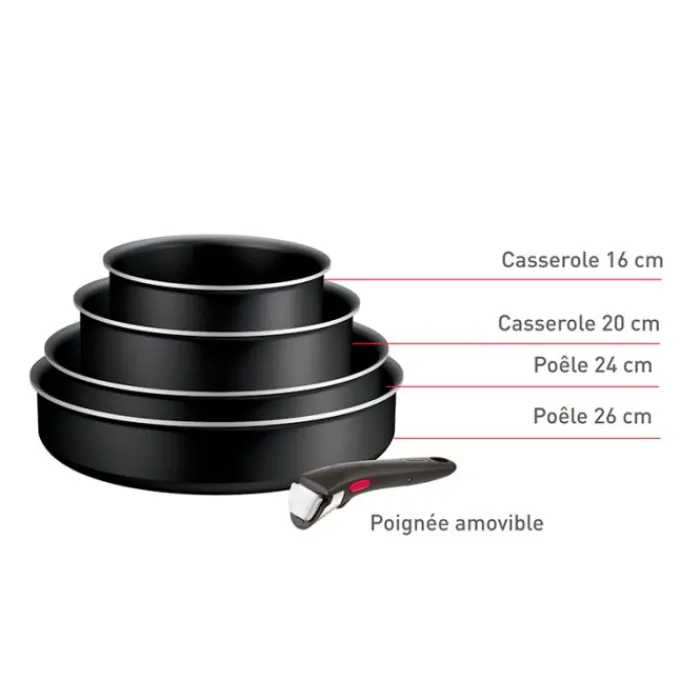 New Batterie de cuisine Ingenio generous cook 5 pièces Batterie De Cuisson
