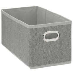 Best Boîte de rangement pliable gris chiné 15x31 cms Mobilier, Décoration