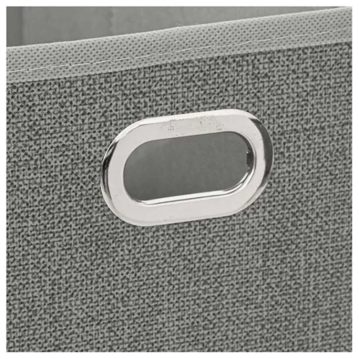 Best Boîte de rangement pliable gris chiné 15x31 cms Mobilier, Décoration