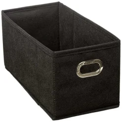 Clearance Boîte de rangement pliable noire 15x31 cm Mobilier, Décoration