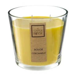 Hot BOUGIE citronnelle 500gr pot verre Mobilier, Décoration