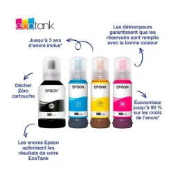 Outlet Bouteilles d'encre Multipack 102 EcoTank (Noir, Cyan, Magenta, Jaune) Cartouche Imprimante Pour Epson