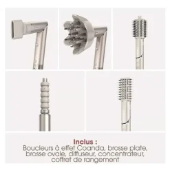 Best Brosse soufflante FlexStyle HD446SLEU 5en1 Boucleur, Brosse Soufflante