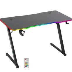 New Bureau gaming LED AMS-DESK120Z ASTRA Noir Bureau Gaming