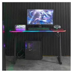 New Bureau gaming LED AMS-DESK120Z ASTRA Noir Bureau Gaming