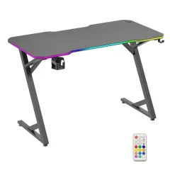 Bureau gaming LED BG120 Noir Bureau Gaming
