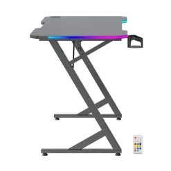 Bureau gaming LED BG120 Noir Bureau Gaming