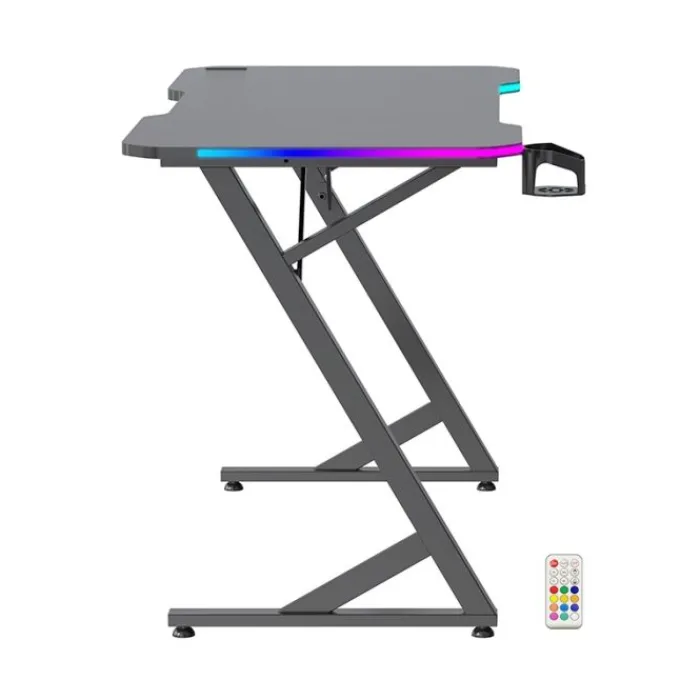 Bureau gaming LED BG120 Noir Bureau Gaming