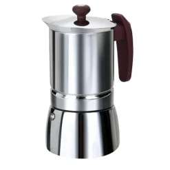Best Cafetière italienne inox 6 tasses tous feux dont induction Cafetière Italienne