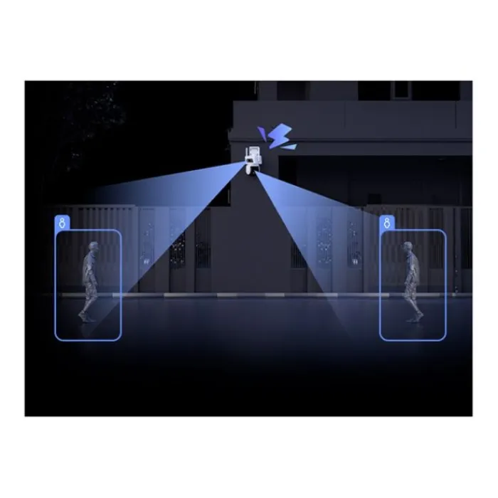 New Caméra de surveillance D320 Dual 2 K Blanche Caméra De Surveillance