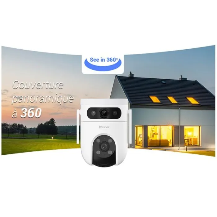 New Caméra de Surveillance H9C dual objectif 2K + 2K Caméra De Surveillance