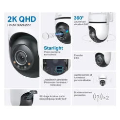 Sale Caméra de Surveillance C520WS 4MP 2K Caméra De Surveillance