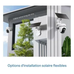 Best Caméra de surveillance TC90 + Panneau solaire Caméra De Surveillance