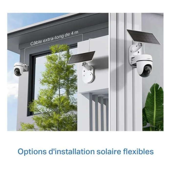 Best Caméra de surveillance TC90 + Panneau solaire Caméra De Surveillance