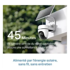Best Caméra de surveillance TC90 + Panneau solaire Caméra De Surveillance