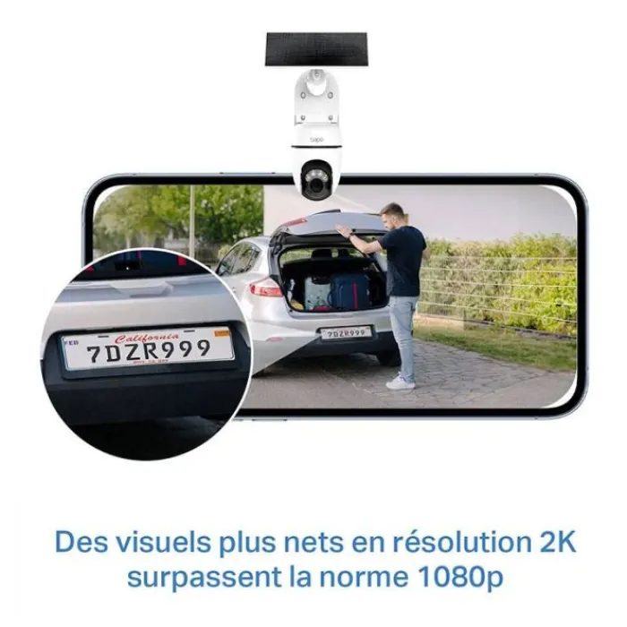 Best Caméra de surveillance TC90 + Panneau solaire Caméra De Surveillance