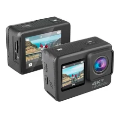 Outlet Caméra Sport 4K Wifi double écran Caméra Sport, Camescope