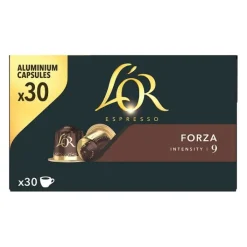 Hot 30 capsules FORZA pour machine NESPRESSO Dosettes Café