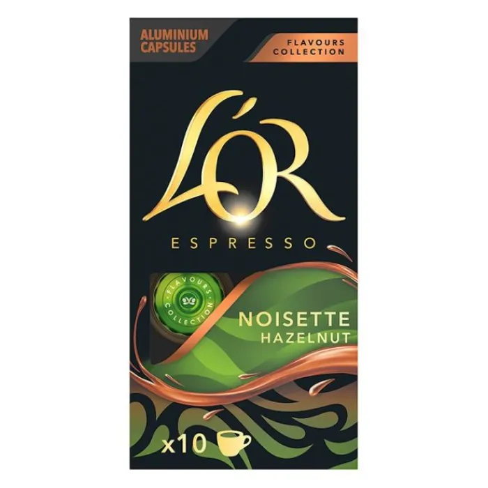 10 capsules NOISETTE pour machine NESPRESSO Dosettes Café