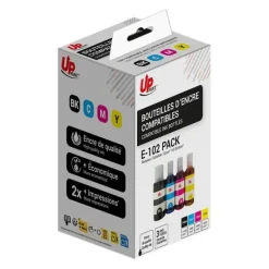 Sale Cartouche compatible Epson EcoTank 102 - Pack de 4 - magenta, cyan, noir, jaune Cartouche Imprimante Pour Epson
