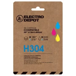 Hot Cartouche d'encre compatible HP H 304 noir et couleurs Cartouche Imprimante Pour Hp
