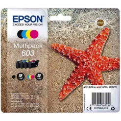 Best Cartouche d'encre MultiPack T603 Etoile de mer 4 couleurs Cartouche Imprimante Pour Epson