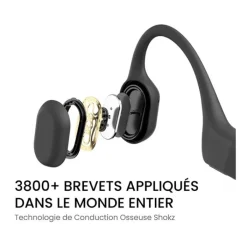 Hot Casque Bluetooth à conduction osseuse OPENRUN Noir Casque Sans Fil, Bluetooth