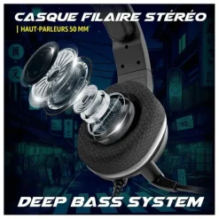 Casque gaming filaire SEINEN H04 NOIR Casque Gamer|Casque Pc, Micro Pc