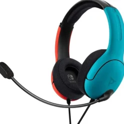 Clearance Casque gaming LVL40 pour Switch Bleu et rouge Manette, Casque, Protection Console