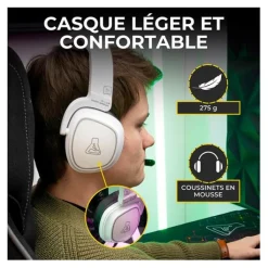 Discount Casque gaming Radium + support Casque Gamer|Casque Pc, Micro Pc