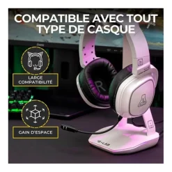 Discount Casque gaming Radium + support Casque Gamer|Casque Pc, Micro Pc