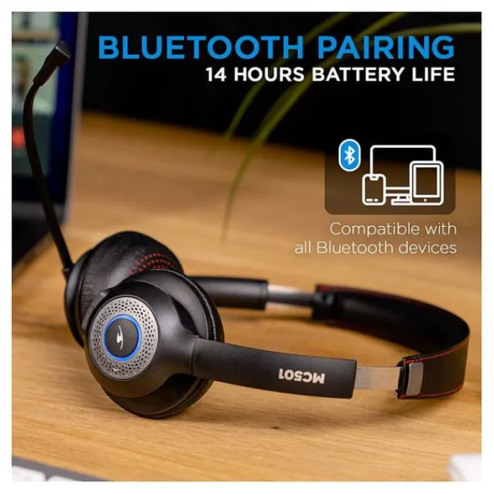 Best Casque micro sans fil MC501 Casque Pc, Micro Pc