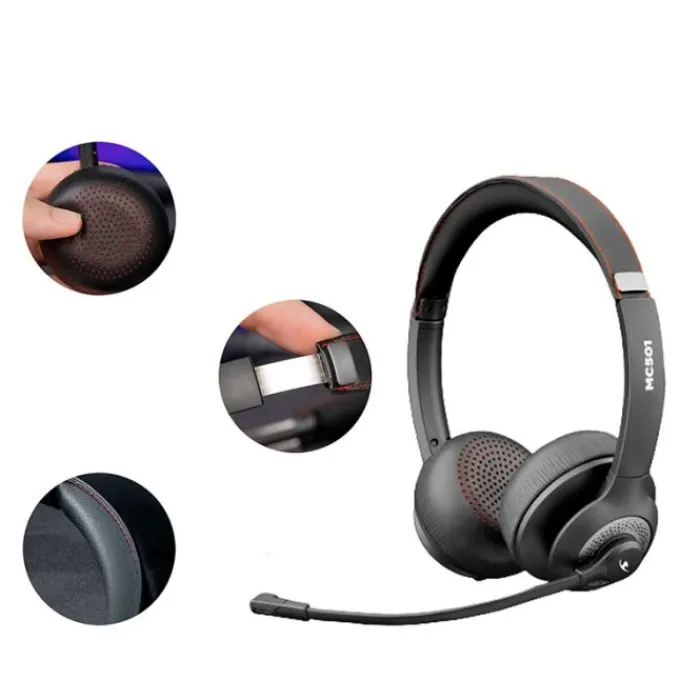 Best Casque micro sans fil MC501 Casque Pc, Micro Pc