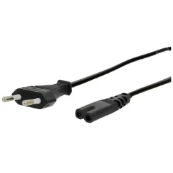 Clearance Câble alimentation secteur 2 broches noir Connectique Informatique
