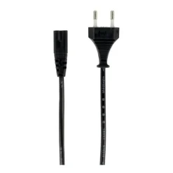 Clearance Câble alimentation secteur 2 broches noir Connectique Informatique