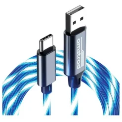 Online Câble USB-C LED bleu 3m Manette, Casque, Protection Console