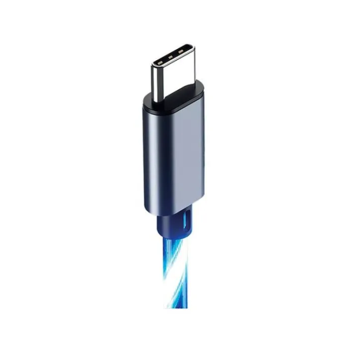 Online Câble USB-C LED bleu 3m Manette, Casque, Protection Console